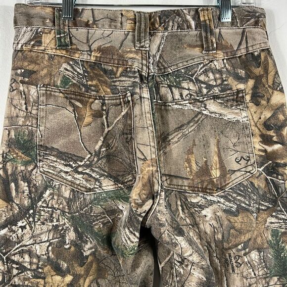 🦌🎯 Camo REALTREE Denim Hunting Jean Pants Men Size 30x29 - EXCELLENT Condition - Picture 7 of 12